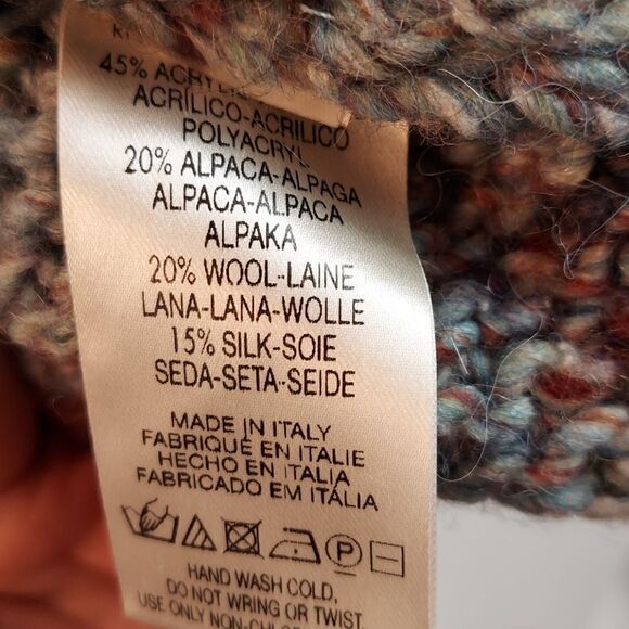 Anthro MOTH Alpaca Blend Marled Mock Neck Sweater - Picture 7 of 7